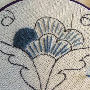 WIP: A Style of Deerfield I - Embroiderers' Association of Canada ...