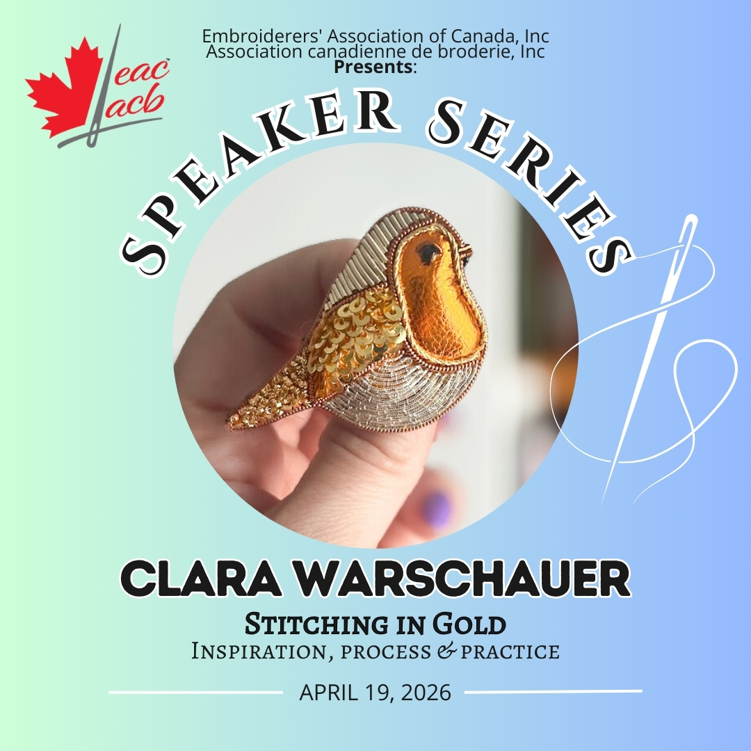 Speaker Series :: María Clara Warschauer :: Stitching in Gold: Inspiration, Process, and Practice