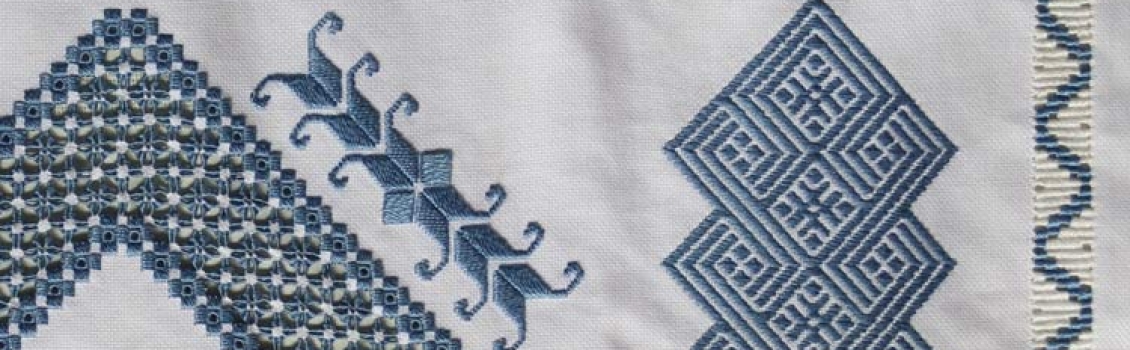 Embroidered Blue Lace – Connect4Sale