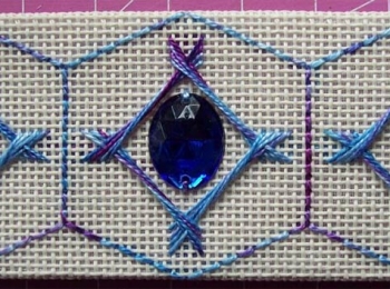 Blue Hexagon 3-Sided Ornament Blue Hexagon 3-Sided Ornament