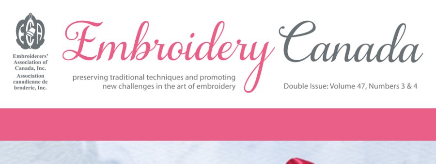 Embroidery Canada Magazine Index