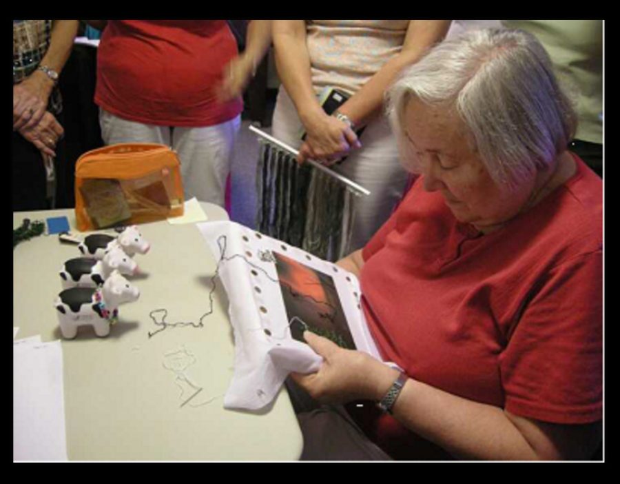 Embellishing a Landscape Transfer with Janice Routley