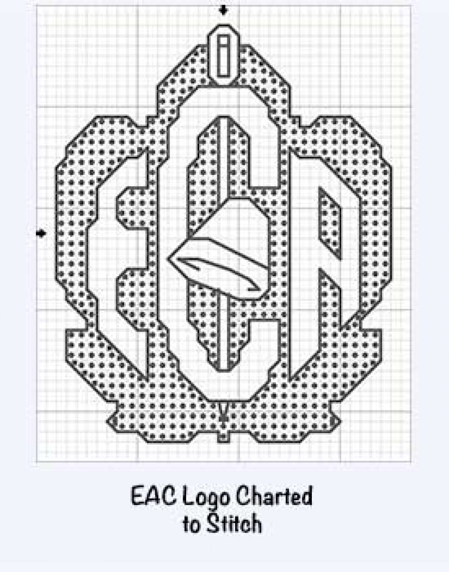 EAC Logo Charted to Stitch