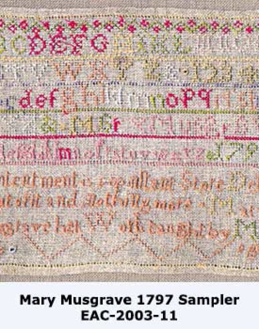 Heritage Sampler - Mary Musgrave 1797