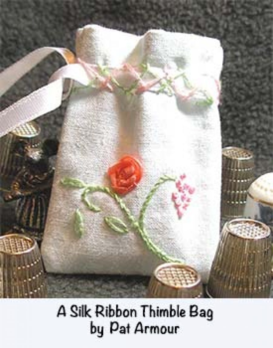A Silk Ribbon Thimble Bag